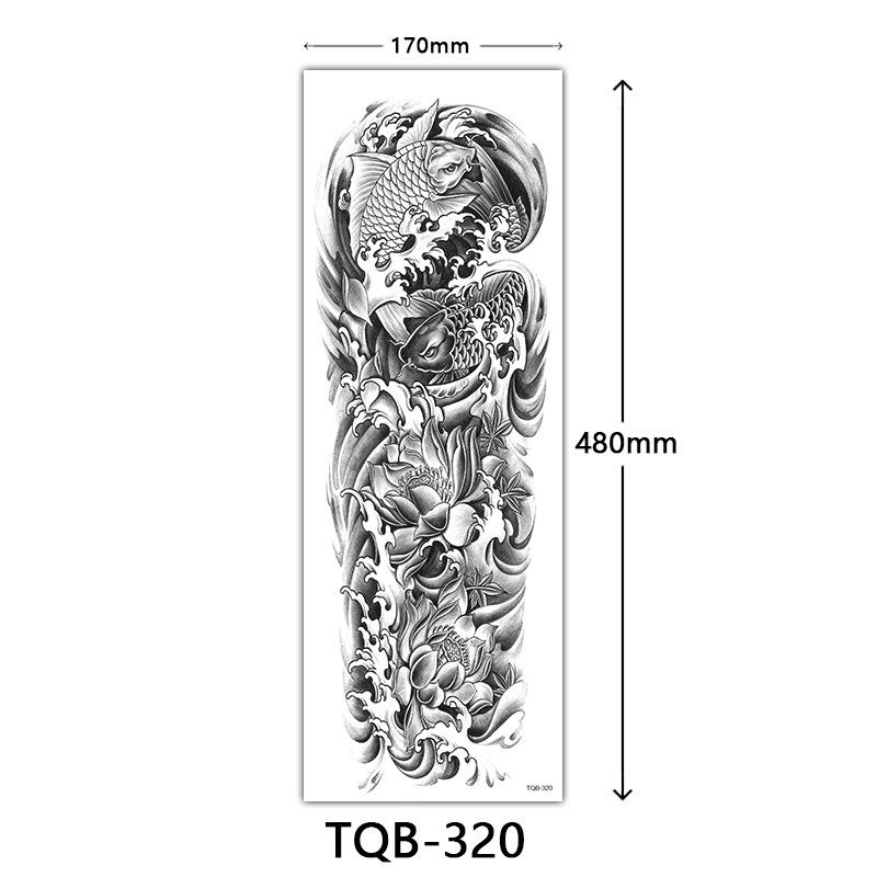 Full Arm Tattoo Sticker, Full Arm Big Picture Tattoo Sticker, Flower Arm Tattoo Sticker Tattoo
