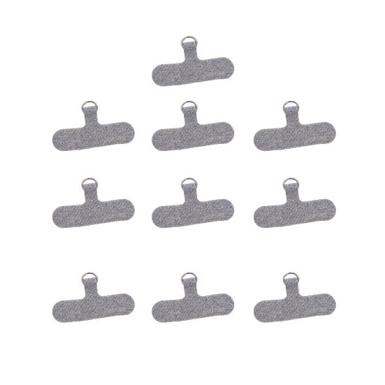 

10шт мобільний телефон Tether безпеки клей барвистий ремінь мобільний телефон вкладки патчі Anti-Loss ремінь з єднувальний ремінь сірий