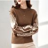 Women's Crew Neck Sweater Thick Pullover Knitwear Fall Winter Short Loose Casual OL Stretch Knit Jumper