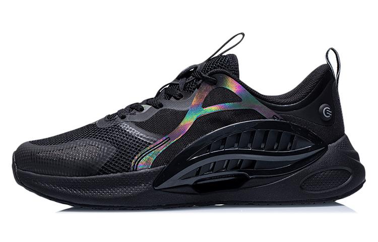 Li Ning Comet Дышащие Низкие Беговые Кроссовки Мужские Черные AGLR037-1 39.5