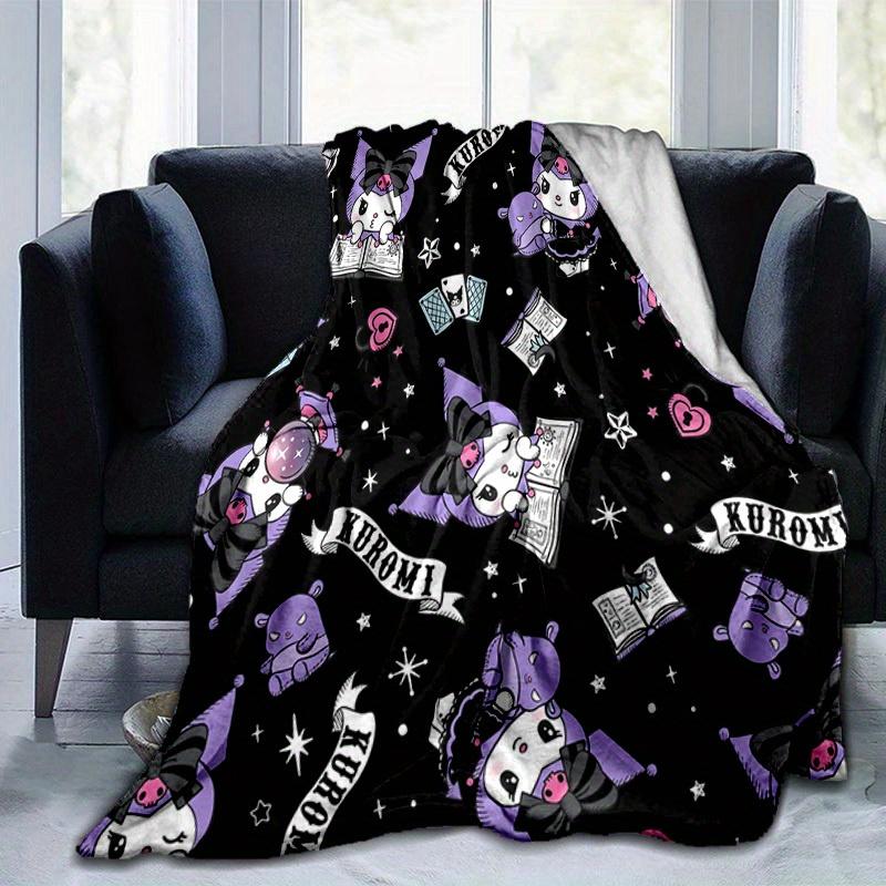 

1pc. Cute Kuromi Cat Print Blanket - Perfect for Home, Office, Outdoor Use & G 100x150cm