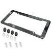 Number Plate Holder Carbon Fiber Car License Plate Frame Holder Car License Plate Frame Label Universal Auto Parts License Plate Covers Frames 6