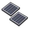 Pack Of 2 Easy Carry 5W Solar Module USB Charges Small Monocrystalline Silicon Charges for Outdoor Camping Hiking