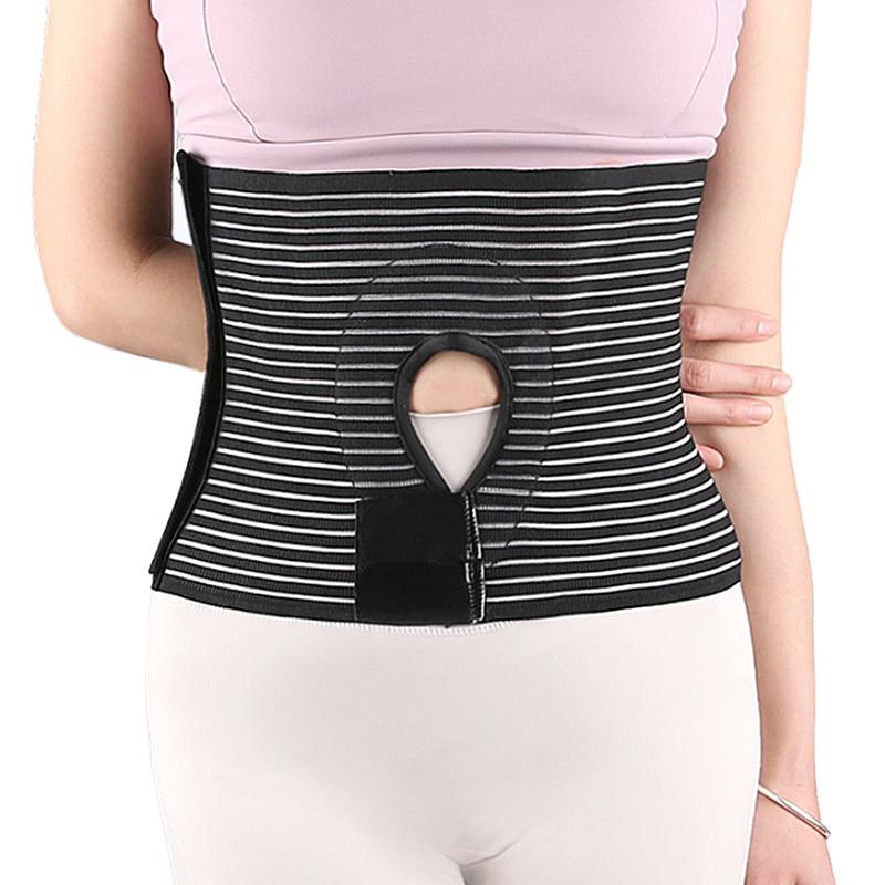 Ostomy Hernia Belt Stoma Support Wraps Ostomy Belt Unisex Ostomy Hernia Support Belt Abdominal Binder Brace For Men Women Black