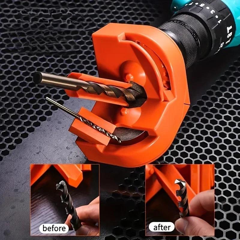 Drill Bit Sharpener Multipurpose Drill Bits Grinding Sharpener, Portable Drill Grinder Grinding Tool, Powered by Electric Drills