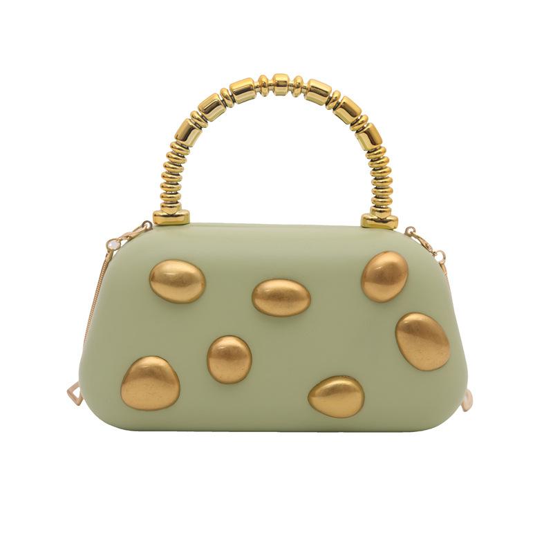 Women's cosmetic bag luxury designer bags 2025 new shoulder messengerbag high end wallet korean popular clutch Rivet evening bag