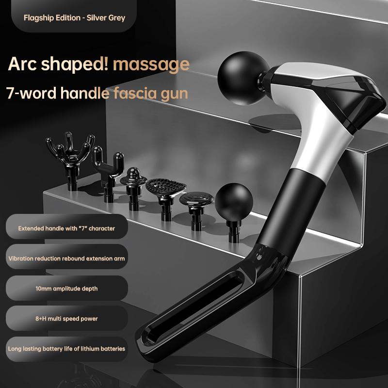 Multifunctional Muscle Relaxation Long-handle Massage Gun Remission Deep Tissue Percussion Body Electric Massage Gun