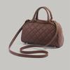 Preppy Style Autumn Winter Handbag for Women 2025 New Small Style Quilted Boston Pillow Bag Versatile Crossbody Bag
