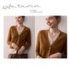 Soft, Skin-Friendly Cashmere Knit Color-Block Cardigan - Single-Breasted, Loose, and Slimming for Autumn/Winter Women's Wear