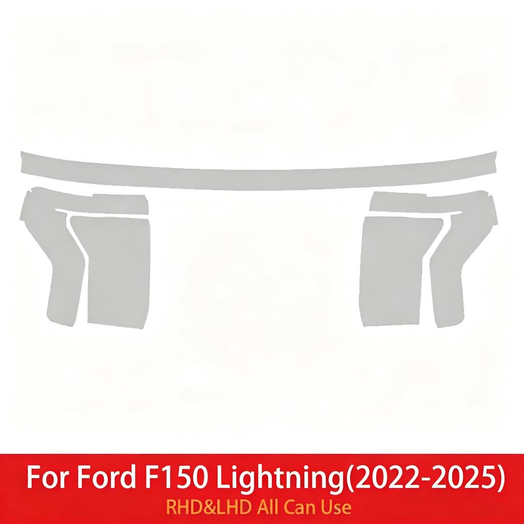 För Ford F150 F-150 Lightning 2022-2025 Bilstrålkastare Transparent TPU Skyddsfilm Tonad Anpassning PPF ReptåligBra produkt