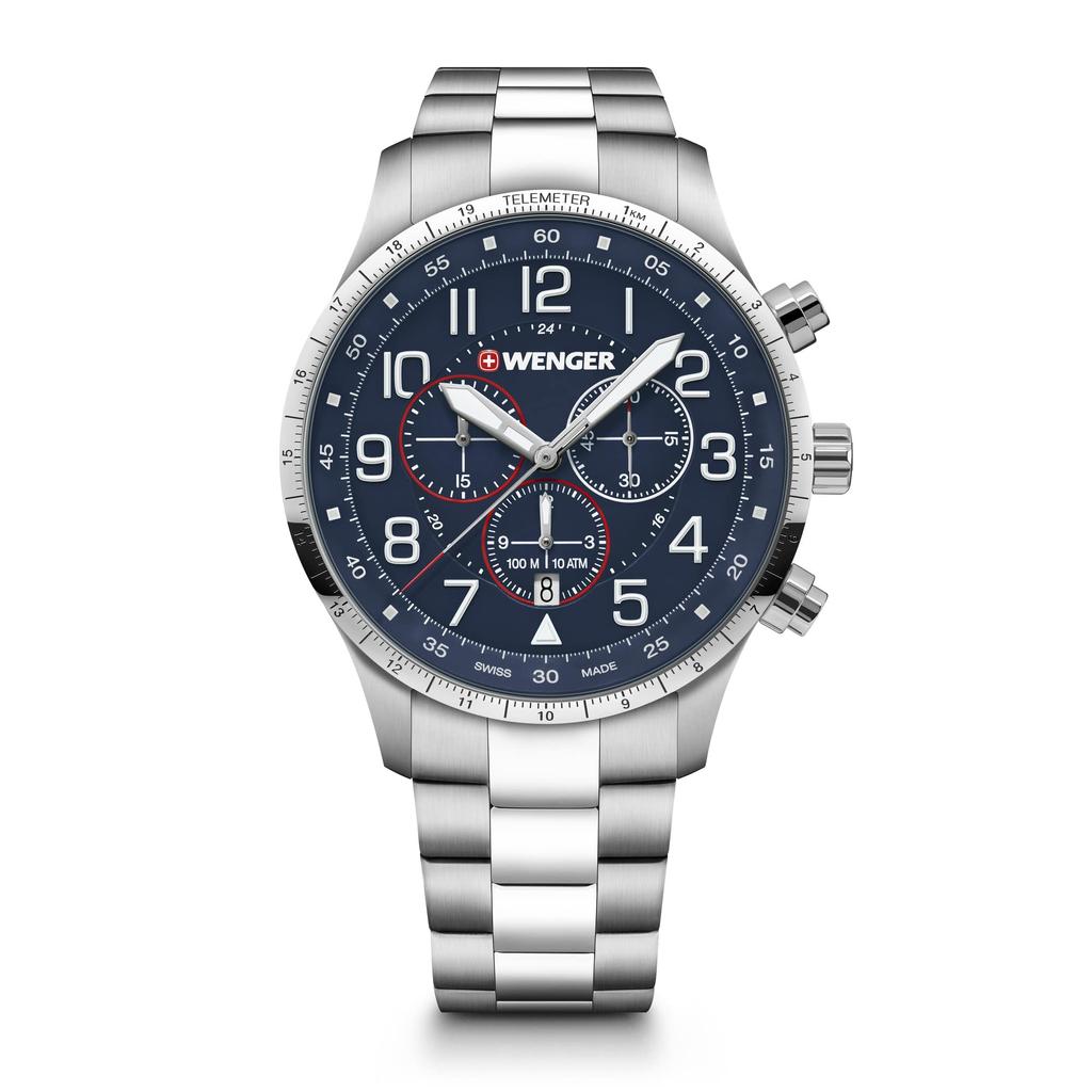 WENGER Wristwatch ATTITUDE CHRONO Gift Quartz 01.1543.118 []