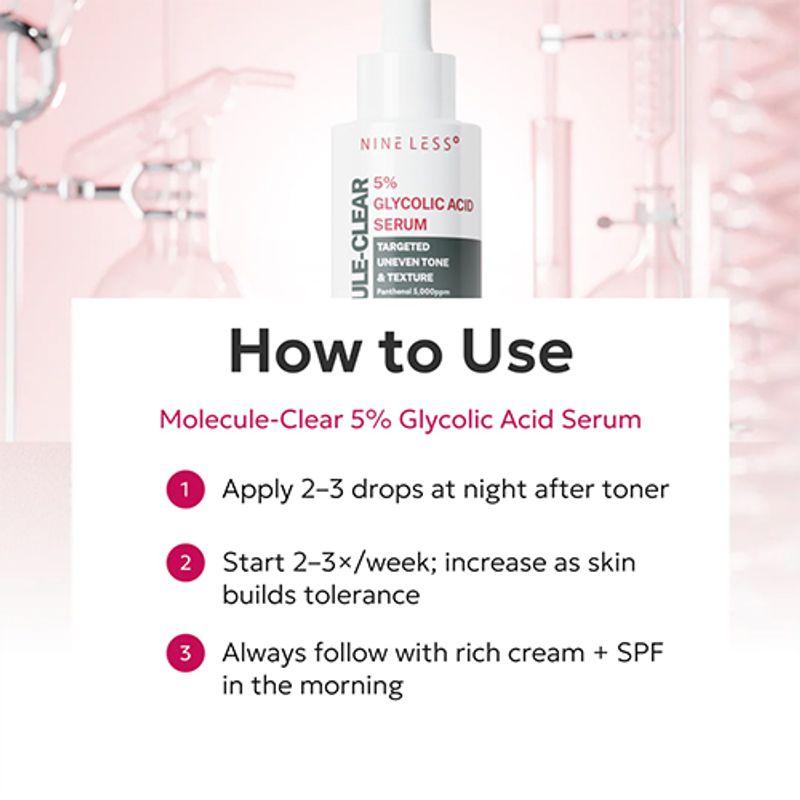 [NINELESS] Molecule-Clear 5% Glykolsäure Serum 30ml