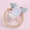 Toddler Pearl Flower Headdress Hair Ties Scrunchies Rubber Bands for Baby Girls' Ponytail Kids' Hair Accessories