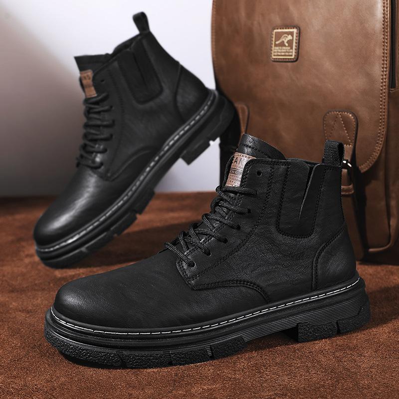 Autumn and Winter High-top Martin Boots Men's Boots Short Casual Men's Shoes Versatile Tooling Boots