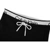 Calvin Klein Moisture Wicking Quick Dry Jacquard Drawstring Slim Fit Knitted Sports Pants Women bottoms Space-Black 4WS4L627