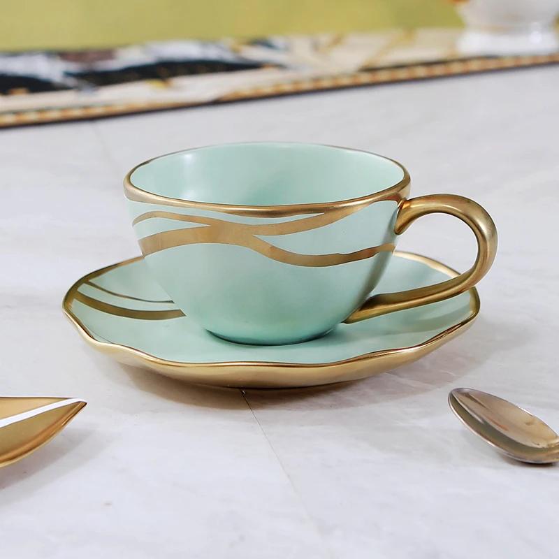 Ceramic Mug Afternoon Tea Cups Phnom Penh Ceramic Coffee Cup and Saucer Set Milk Mug Breakfast Cups Water Glasses Milk Teacup