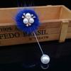 Koreanische niedliche Charme-Broschennadeln für Damen Pelz Pompon Piercing Reversbroschen Perle Blume Kragennadeln Schmuck Geschenk Accessoires
