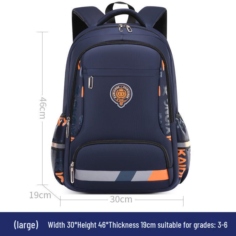 Waterproof Lightweight School Backpack for Boys - Large Capacity, Burden-Reducing Design