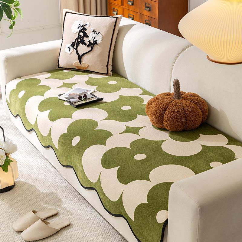 Universal Special-shaped Sofa Cushion for All Seasons, One-piece Cover Cloth, New Non-slip and Anti-cat Scratching Irregular Straight-row Sofa Seat