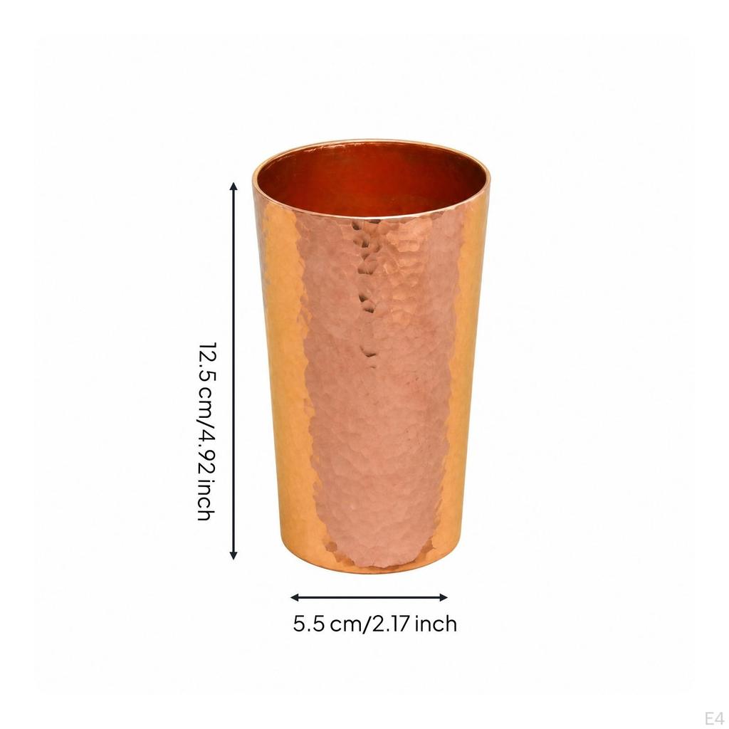 Copper Cup Eco-Friendly Water Daily Use for Home Bar, Cafe