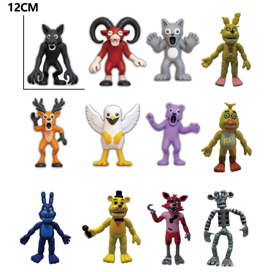 12Pcs/Set Latest 99 Nights In The Forest Figures Toy 99 Nights Figures Figurine Owl Deer 99 Nights In The Forest Figurine Model Toy