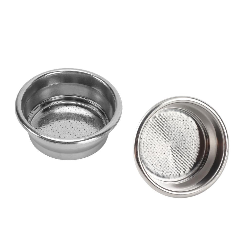 Portafilter Filter Basket Fit for Breville Coffee Machine Double Layer 2 Cup Pressurized Stainless Steel Portafilter