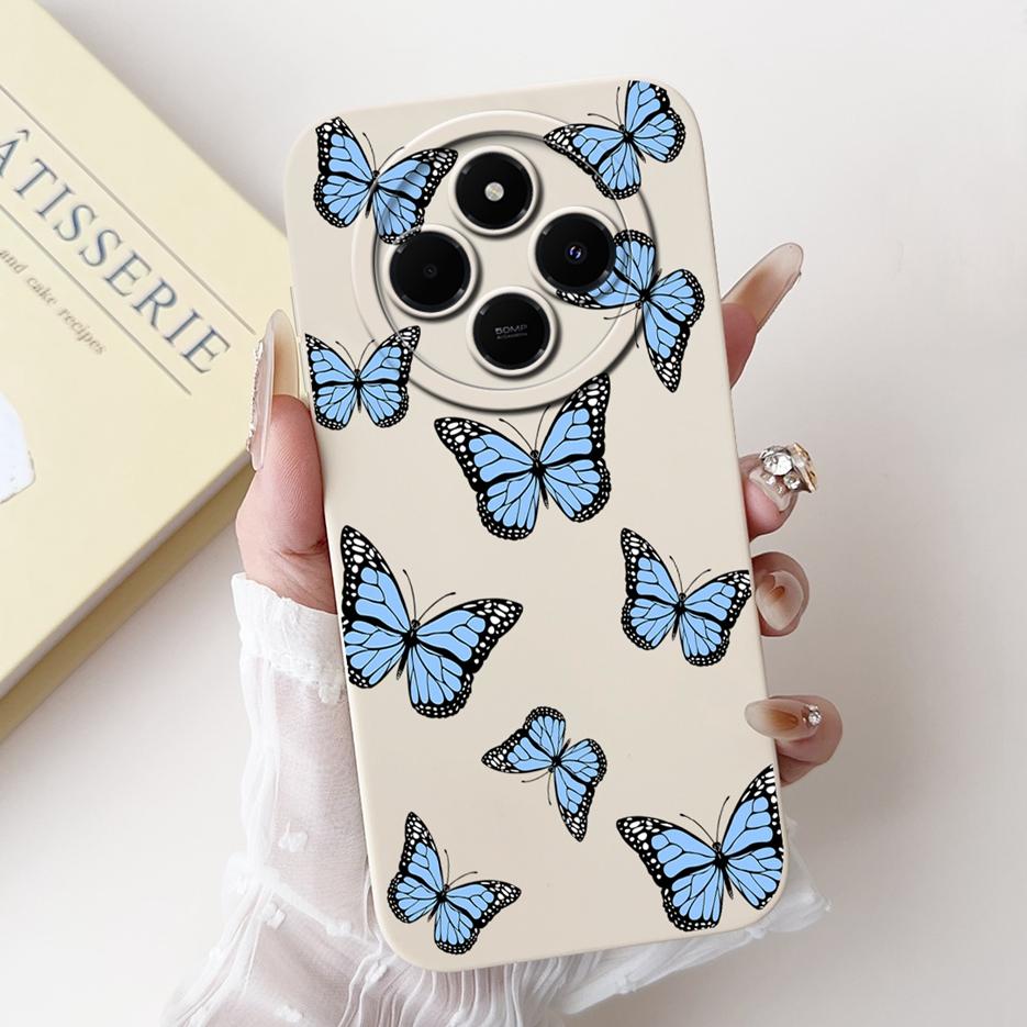 Für Xiaomi Redmi 14C Hülle Stylische Sonnenblume Hübsche Mädchen Rückabdeckung Weiche TPU Handyhülle Für Xiaomi Poco C75 C 75 Redmi14C Fundas