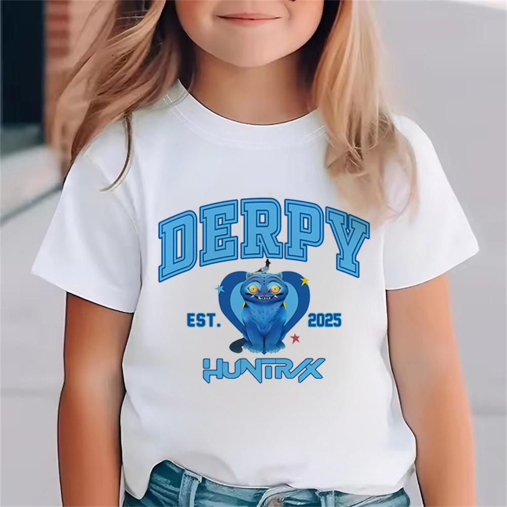 Kids' T-shirt K-Pop 'Demon Slayer' Print 2025 Movie Crew Neck Girls' Cartoon Short Sleeve Summer Baby Fashion Casual Top