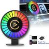 Car Smart APP Control RGB Music Rhythm Lamp Air Freshener Car Aromatherapy with Ambient Lamp Rechargeable, Wireless Carplay Android Auto Adapter
