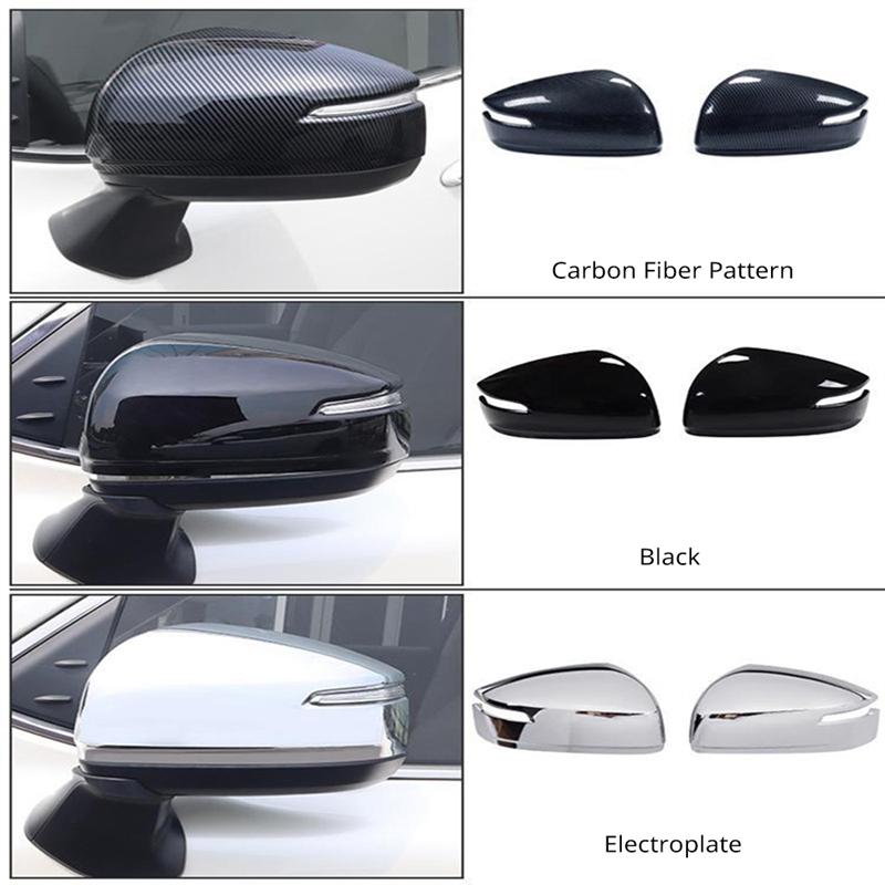 L10A Car Accessories For Toyota Land Cruiser 300 Series LC300  ABS Chrome Side Wing Rear View Rearview Mirror Cap Cover