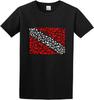 Open Water Premium - Men's Diving Flag Scuba Sharks Design T-Shirt