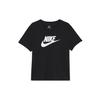 (WMNS) Sportswear Essentials Logo T-shirt Asia Sizing 'Black White' Women's DX7907-010