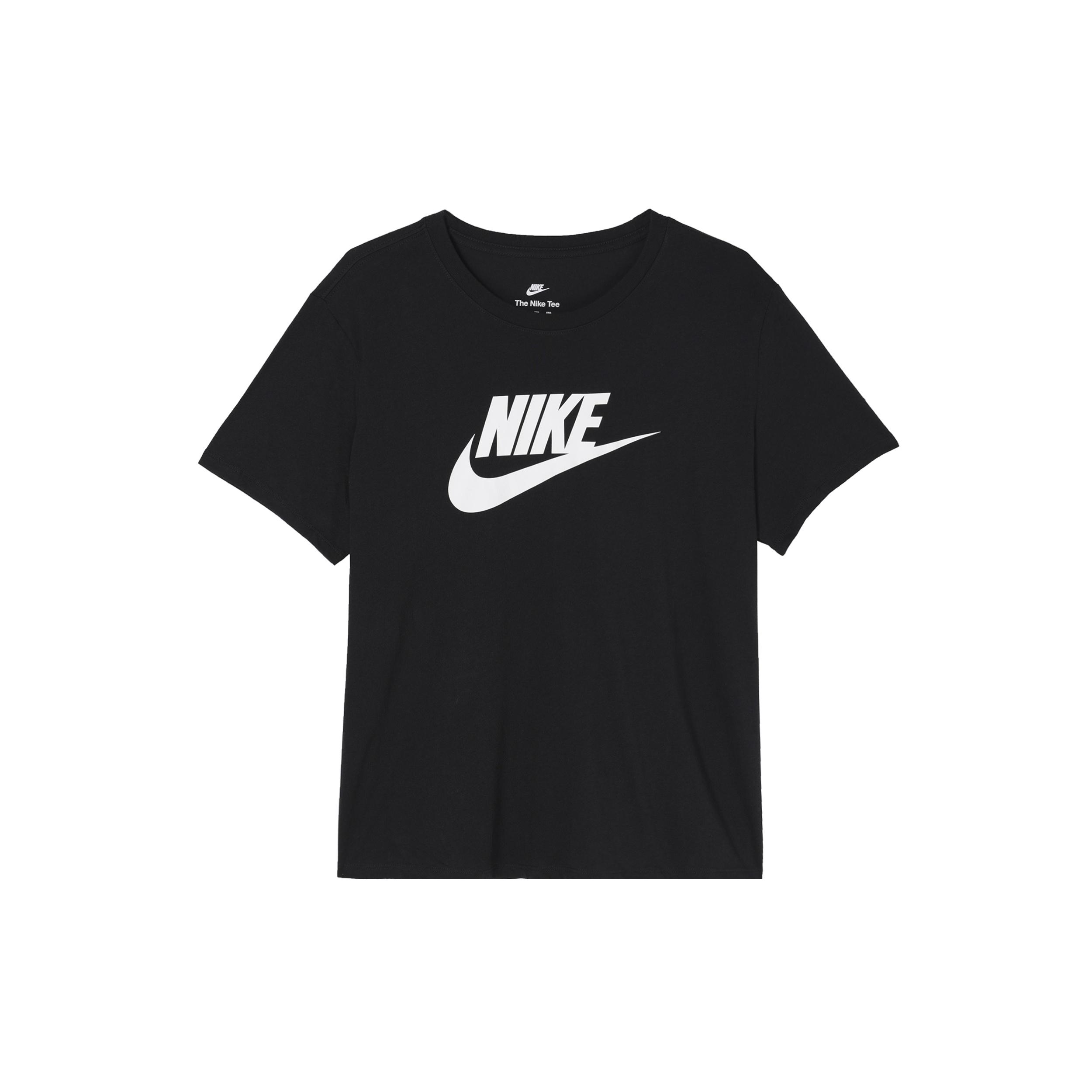 (WMNS) Nike Sportswear Essentials Logo T-shirt Asia Sizing Black White Women s DX7907-010 M