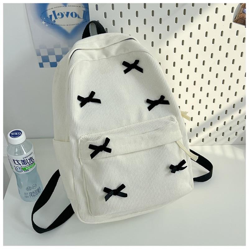 Schoolbag Japanese ins schoolbag for girls High value college students Simple niche versatile backpack Female Korean high school backpack