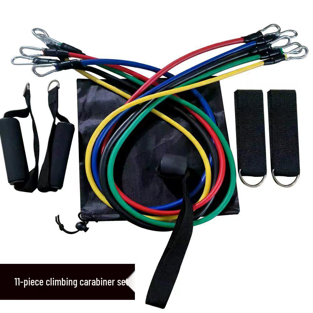 11-teiliges multifunktionales elastisches Zugseil-Fitnessset