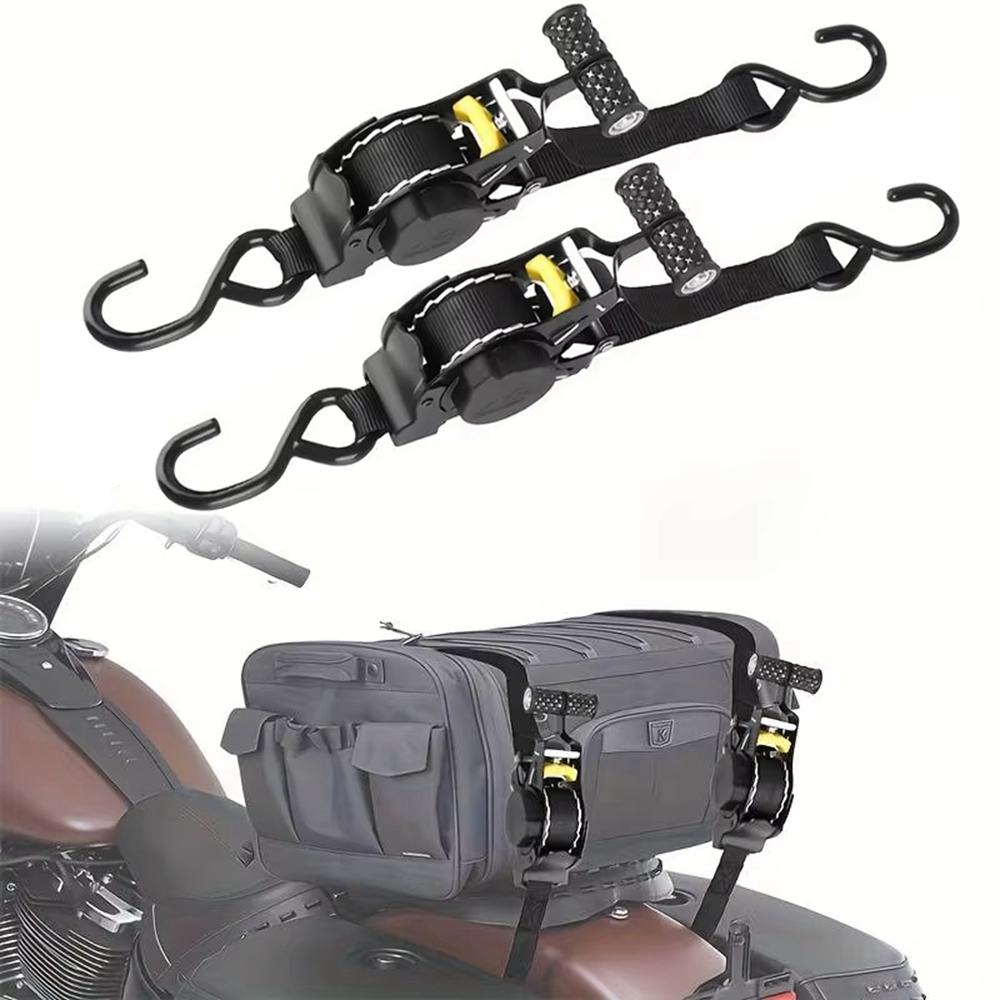 Correa de amarre retráctil automática de 3,3 m Cinturón de sujeción de equipaje para coche, motocicleta, viaje por cuenta propia