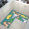 Washable Kitchen Floor Mat Parlor Carpet Bedroom Long Rug Bathroom Entrance Doormat Toilet Anti -Slip Anti -Fatigue Absorbent Mats 