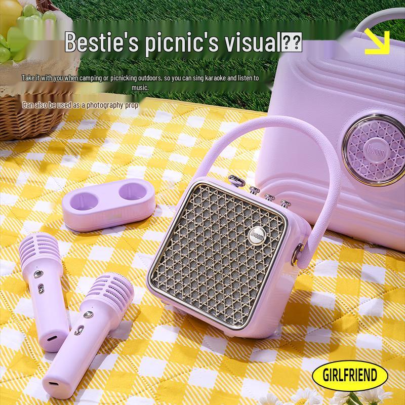 Divoom Spark-Pop HIFI KTV Bluetooth Speaker with Dual Mics CN Plug (adapter Included)