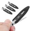 4 Pcs Makeup Hair Barrette Accessories No Bend Hair Clips No Crease Hair Styling Clips for WomenBlack