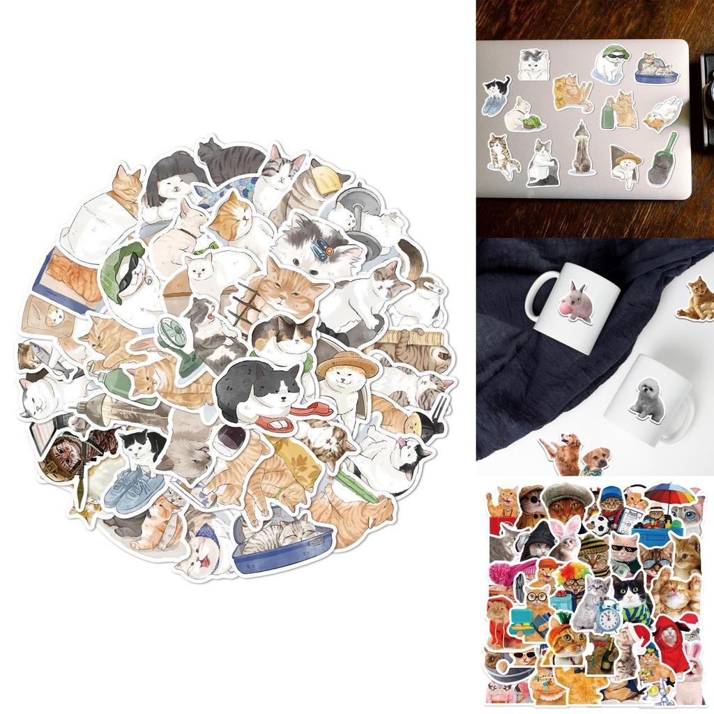 Cute Cartoon Waterproof Stickers For Notebooks Water Bottles And More Set Of 52