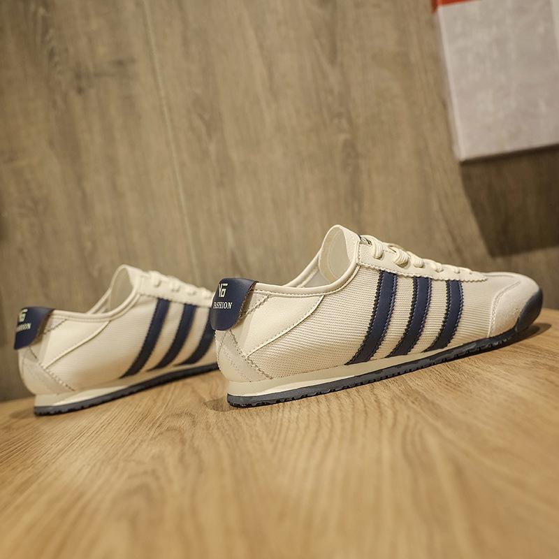 Męskie sneakersy płócienne retro oddychające Forrest Gump - Wiosenne miękkie podeszwy, casualowe buty sportowe