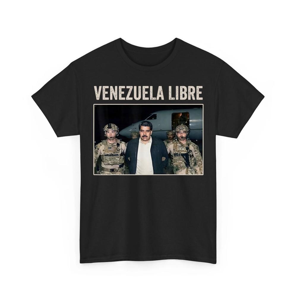 

Venezuela Libre Funny Nicolas Maduro Captured Unisex TShirt Unisex T-Shirt XXL
