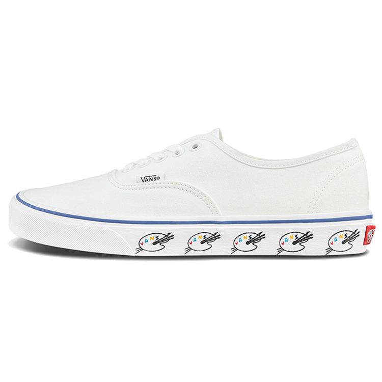 Vans Authentic Series Fun Print Casual Low-Top Skate Shoes Unisex sneaker White VN0A348A40N