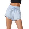 Fake Two Pairs of Sports Shorts Anti Glare Running Training and Fitness Pants High Waisted Loose and Breathable Yoga Pants Women’s Shorts