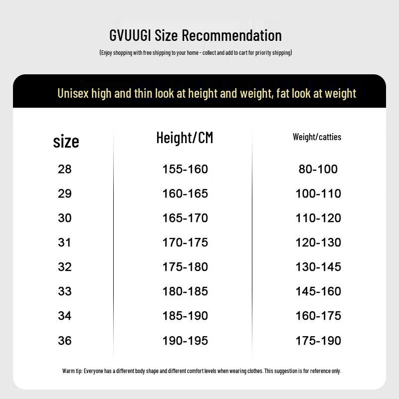 VUUG Men's Summer Loose Straight Jeans