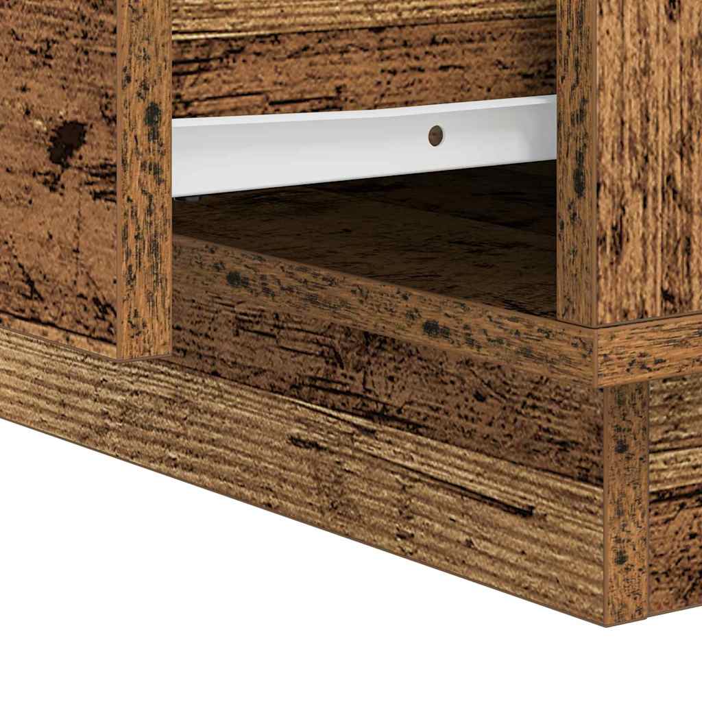 Nightstand Set (2 pcs) Reclaimed Wood Look 39 x 34.5 x 50 cm Engineered Wood