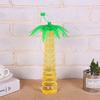 5 Pcs Coconut Drink Cup Birthday Party Cups Water Straw Tree Tropical Bottle Palm Table
