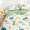 Cartoon Dinosaur Summer Quilt 100% Cotton Skin-friendly Breathable Air Conditioning Quilt Travel Camping Thin Blanket Washable