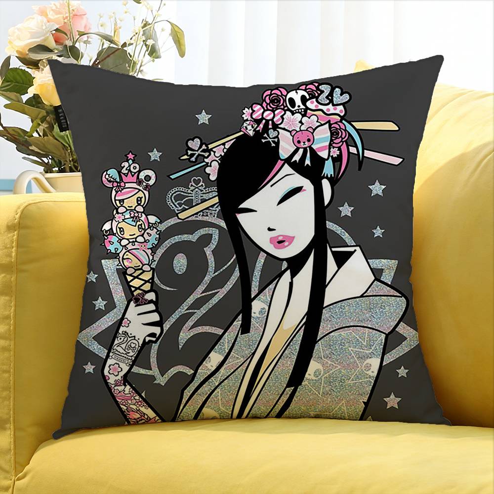 T-Tokidoki-S   Various Sizes Square Pillow Case For Car Home Bedchamber Decor