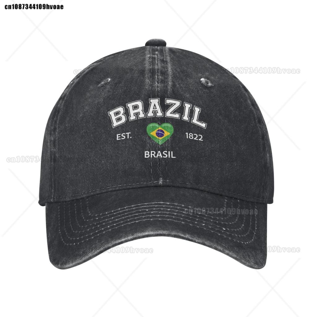Fashion Flag Hats Brazil EST.1922 Baseball Cap Unisex Adjustable Summer Sport Caps Brasil Sandwich Caps Snapback Golf Hat